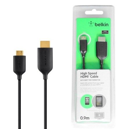 Belkin 0.9M kabel HDMI - miniHDMI AV10100bf - czarny