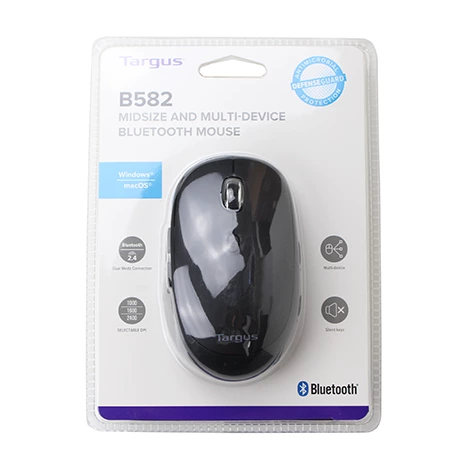 Bezprzewodowa myszka Targus B582 Midsize Multi Device Bluetooth - czarna