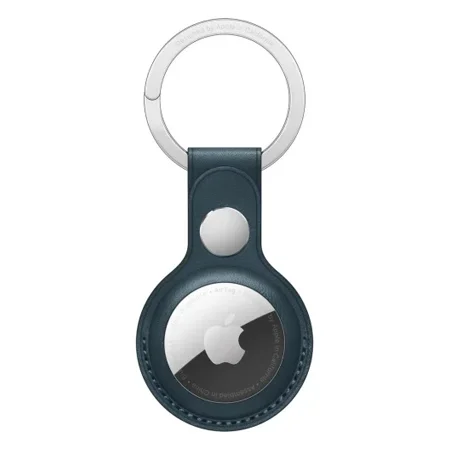 Brelok skórzany do Apple AirTag Leather Key Ring - morski (baltic blue)
