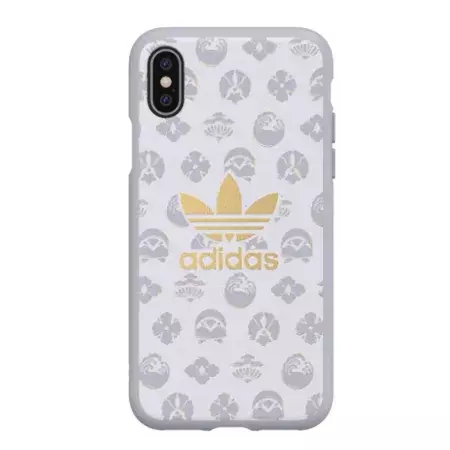 Etui Adidas Trefoil Snap Case do Apple iPhone X/ XS - srebrny