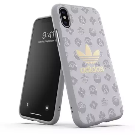 Etui Adidas Trefoil Snap Case do Apple iPhone X/ XS - srebrny