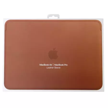Etui Apple Leather Sleeve do Macbook Pro 13/ Air 13 - brązowe (Saddle Brown)