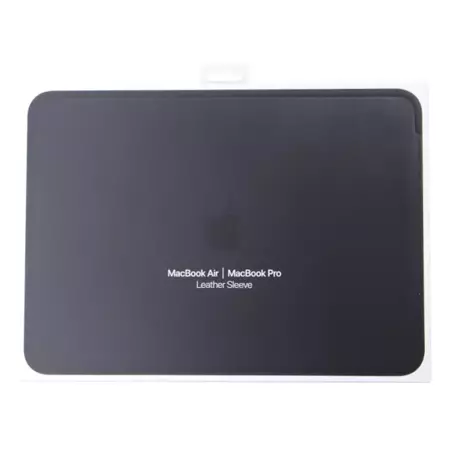 Etui Apple Leather Sleeve do Macbook Pro 13/ Air 13 - czarne (Black)