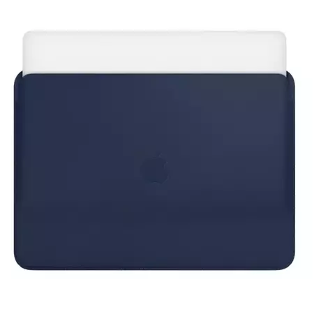 Etui Apple Leather Sleeve do Macbook Pro 13/ Air 13  - granatowe (Midnight Blue)