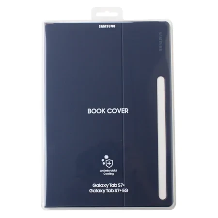 Etui Samsung Galaxy Tab S7 Plus/ Tab S8 Plus/ S7 FE Book Cover - granatowe