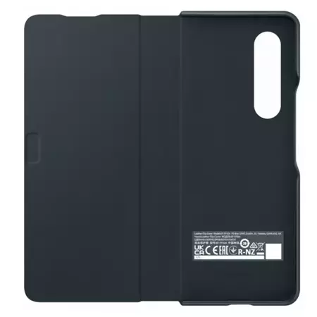 Etui Samsung Leather Flip Cover do Galaxy Z Fold3 5G - zielone