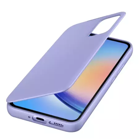 Etui Samsung Smart View Wallet Case do Galaxy A34 5G - fioletowe