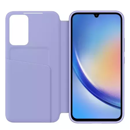 Etui Samsung Smart View Wallet Case do Galaxy A34 5G - fioletowe