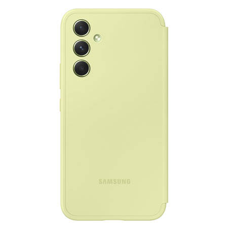Etui Samsung Smart View Wallet Case do Galaxy A54 5G - limonkowe (Lime)