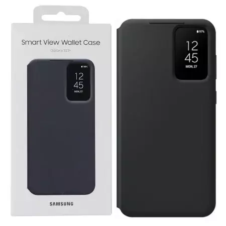 Etui Samsung Smart View Wallet Case do Galaxy S23 Plus - czarne