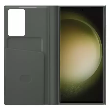 Etui Samsung Smart View Wallet Case do Galaxy S23 Ultra - zielone