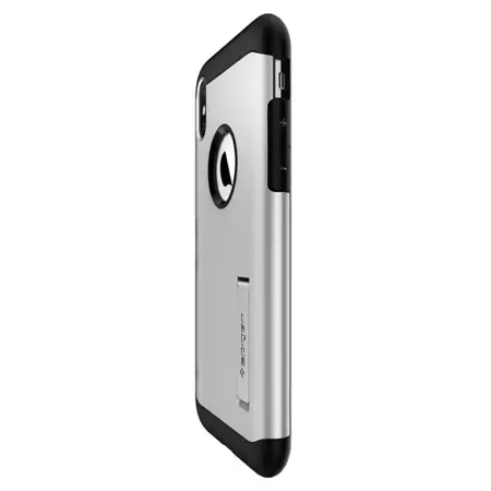 Etui Spigen Slim Armor do Apple iPhone Xs Max -  srebrne (Satin Silver)