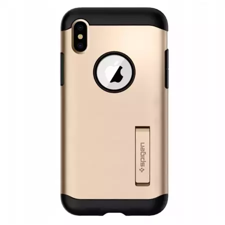 Etui Spigen Slim Armor do Apple iPhone Xs Max -  złote (Champagne Gold)