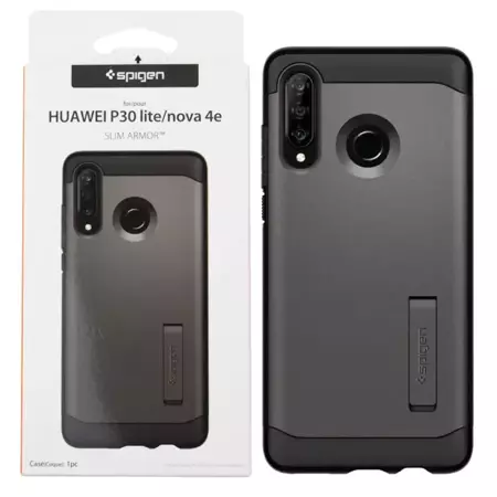 Etui do Huawei P30 Lite/ Nova 4E Spigen Slim Armor - stalowe (Gunmetal)