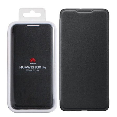 Etui do Huawei P30 Lite Wallet Cover - czarne