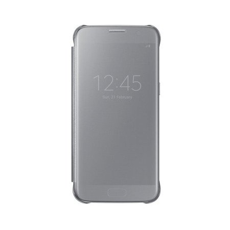 Etui do telefonu Samsung Galaxy S7 edge Clear View Cover - srebrne