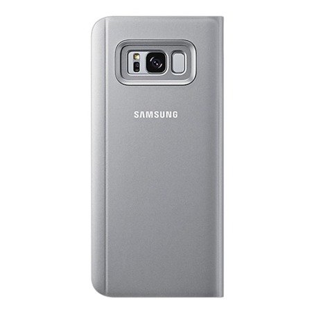 Etui do telefonu Samsung Galaxy S8+ Plus Clear View Standing Cover - srebrne