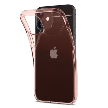 Etui na Apple iPhone 12 mini Spigen Crystal Flex silikonowe - różowe (Rose Crystal)