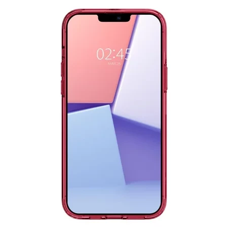 Etui na Apple iPhone 13 Pro Spigen Ultra Hybrid - transparentne z czerwoną ramką (Red Crystal)