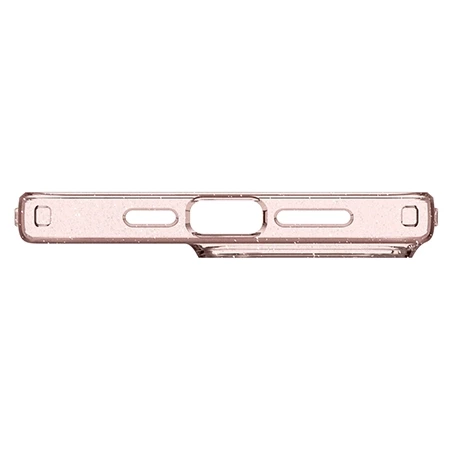 Etui na Apple iPhone 15 Pro Max Spigen Liquid Crystal Glitter silikonowe - różowe (Rose Quartz)