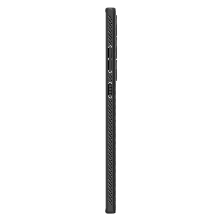 Etui na Samsung Galaxy S23 Ultra Spigen Liquid Air silikonowe - czarne (Matte Black)