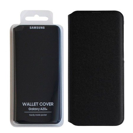 Etui na telefon Samsung Galaxy A20e Wallet Cover - czarne