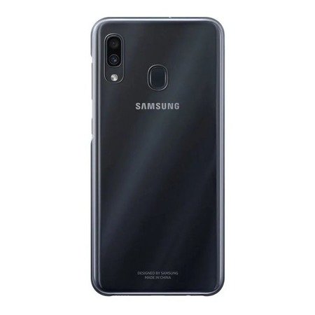 Etui na telefon Samsung Galaxy A30 Gradation Cover - półprzezroczyste czarne