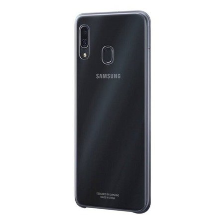 Etui na telefon Samsung Galaxy A30 Gradation Cover - półprzezroczyste czarne