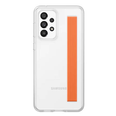 Etui na telefon Samsung Galaxy A33 5G Slim Strap Cover - białe