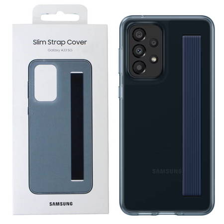 Etui na telefon Samsung Galaxy A33 5G Slim Strap Cover - czarne