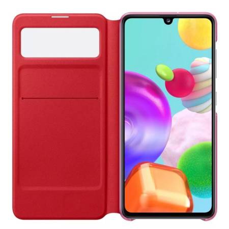 Etui na telefon Samsung Galaxy A41 Smart S View Wallet Cover - białe