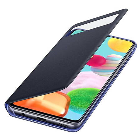 Etui na telefon Samsung Galaxy A41 Smart S View Wallet Cover - czarne