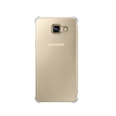 Etui na telefon Samsung Galaxy A5 2016 Clear View Cover - złote