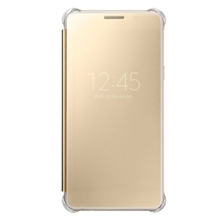 Etui na telefon Samsung Galaxy A5 2016 Clear View Cover - złote