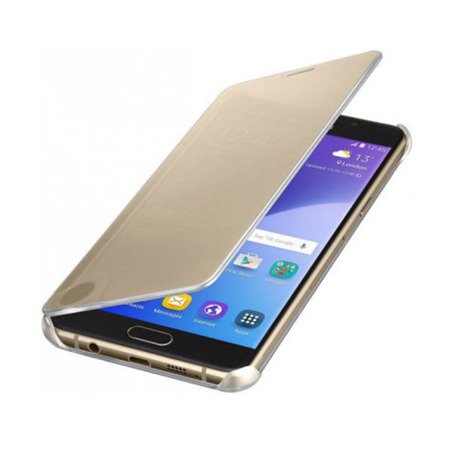 Etui na telefon Samsung Galaxy A5 2016 Clear View Cover - złote