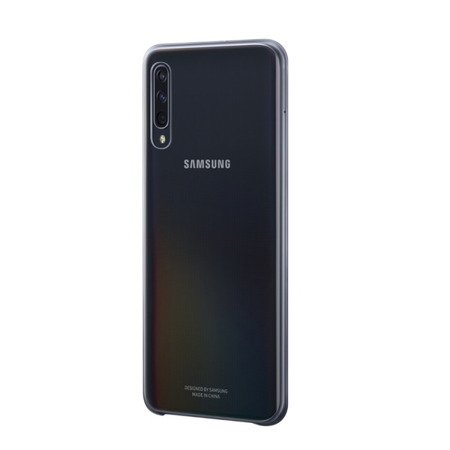 Etui na telefon Samsung Galaxy A50 Gradation Cover - półprzezroczyste czarne