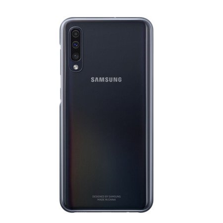 Etui na telefon Samsung Galaxy A50 Gradation Cover - półprzezroczyste czarne