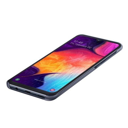 Etui na telefon Samsung Galaxy A50 Gradation Cover - półprzezroczyste czarne