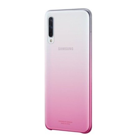 Etui na telefon Samsung Galaxy A50 Gradation Cover - półprzezroczyste różowe