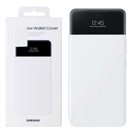 Etui na telefon Samsung Galaxy A53 5G Smart S View Wallet Cover - białe