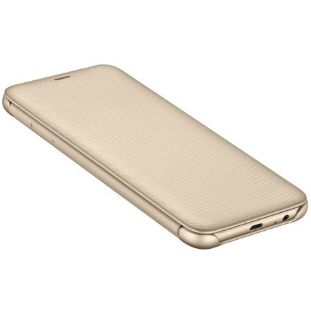 Etui na telefon Samsung Galaxy A6 2018 Wallet Cover - złote