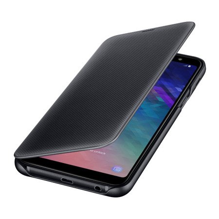 Etui na telefon Samsung Galaxy A6 Plus 2018 Wallet Cover - czarny