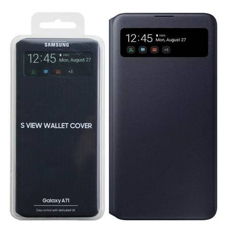 Etui na telefon Samsung Galaxy A71 S View Wallet Cover - czarne
