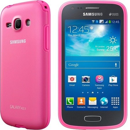 Etui na telefon Samsung Galaxy ACE 3 Protective Cover+ - różowe