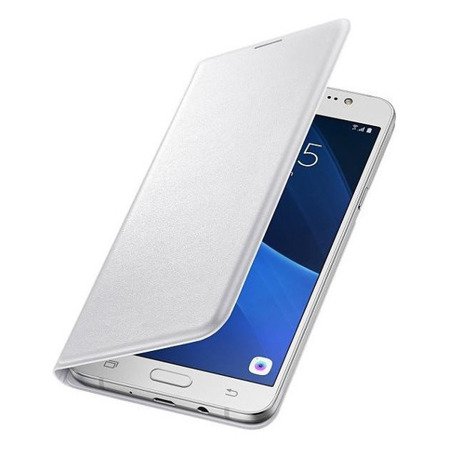 Etui na telefon Samsung Galaxy J1 2016 Flip Wallet - biały