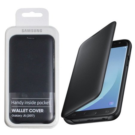 Etui na telefon Samsung Galaxy J5 2017 Wallet Cover - czarne