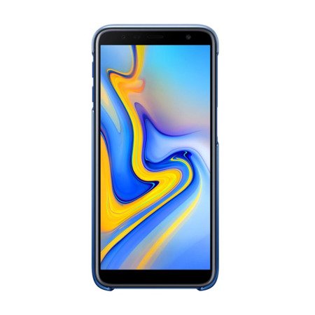 Etui na telefon Samsung Galaxy J6 Plus 2018 Gradation Cover - półprzezroczyste niebieskie