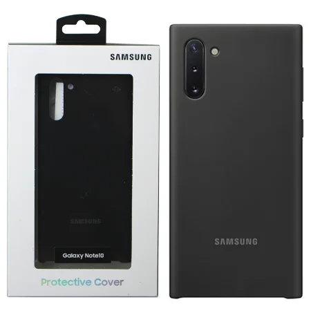 Etui na telefon Samsung Galaxy Note 10 Silicone Cover - czarne