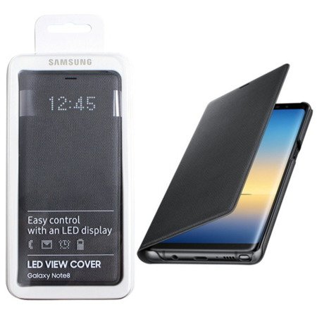 Etui na telefon Samsung Galaxy Note 8 LED View Cover - czarne