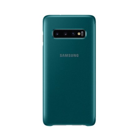Etui na telefon Samsung Galaxy S10 Clear View Cover - zielone